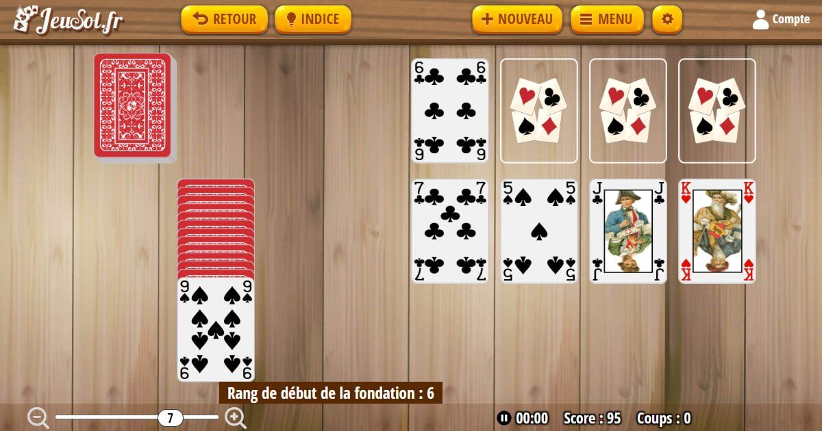 Jouer au Canfield JeuSol.fr