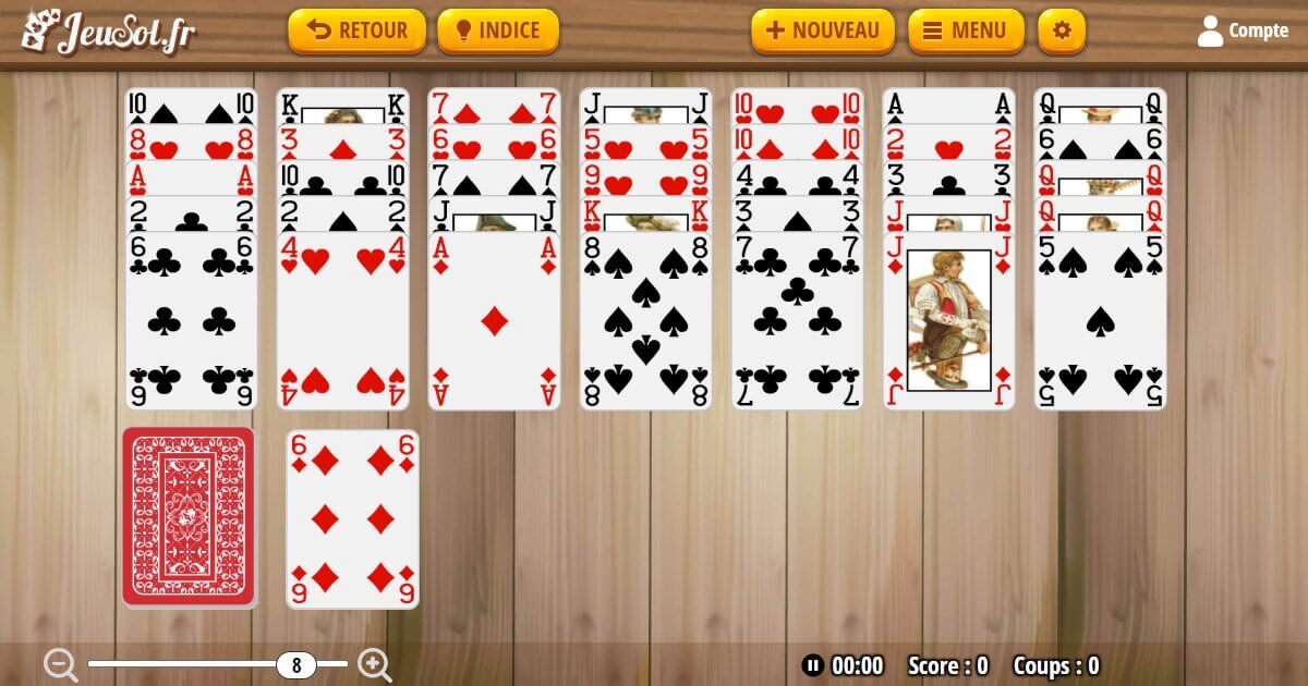 Un Solitaire Avec Des Anneaux Mots Fléchés Golf Solitaire Gratuit - JeuSol.fr
