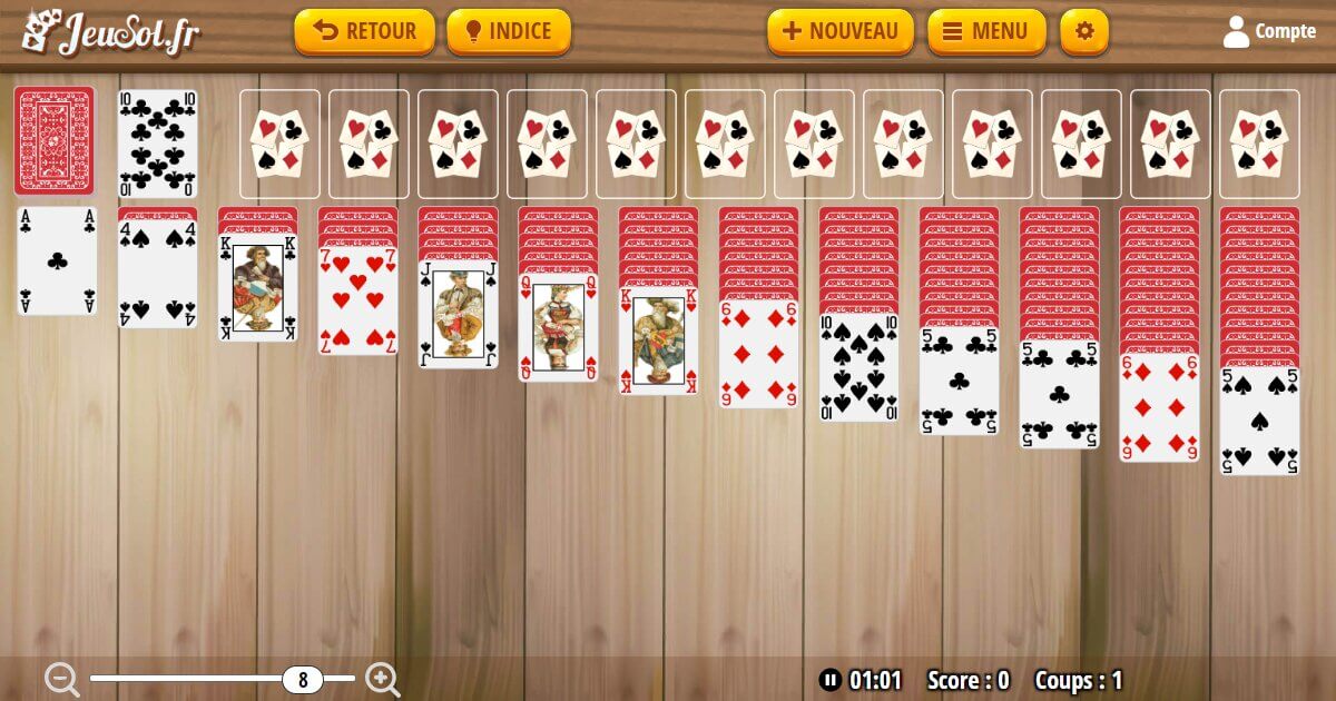 Un Solitaire Avec Des Anneaux Mots Fléchés Triple Solitaire Une Carte - JeuSol.fr